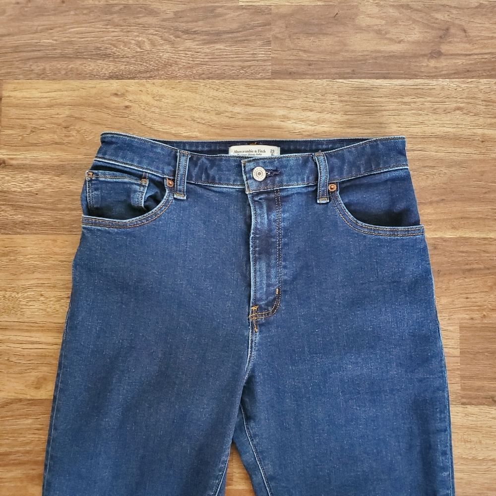 Abercrombie & Fitch Size 29/8 Super Skinny Ankle High Rise Jeans - Picture 2 of 8